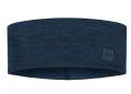 Merino Wide Headband Solid Night Blue