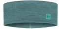 Merino Wide Stirnband Solid Pool