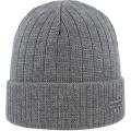 Herren Milan Merino Strickmütze GRAU MEL.