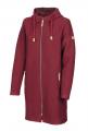 Damen Madbacken Wollmantel deep red