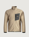 Herren Flok Wool Pile Fleecejacke Sand
