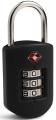 Prosafe 1000 TSA Reiseschloss (Gewicht 90g / Maße 7,5 x 3,4 x 2cm) black