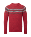 Sherpa Herren Dumji Wollpullover TIBETAN RED