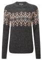 Damen Dumji Rundhalspullover CHARCOAL