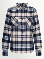 Damen Saarlog Plaid Flannelhemd 