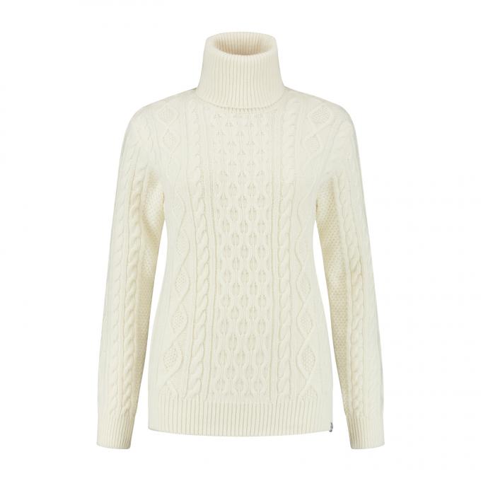 Blue LOOP Damen Essential Cable Sweater