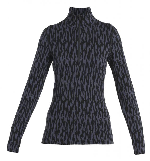 Icebreaker Damen Merino 260 Vertex Half-Zip-Thermo-Langarmshirt Glacial Flow