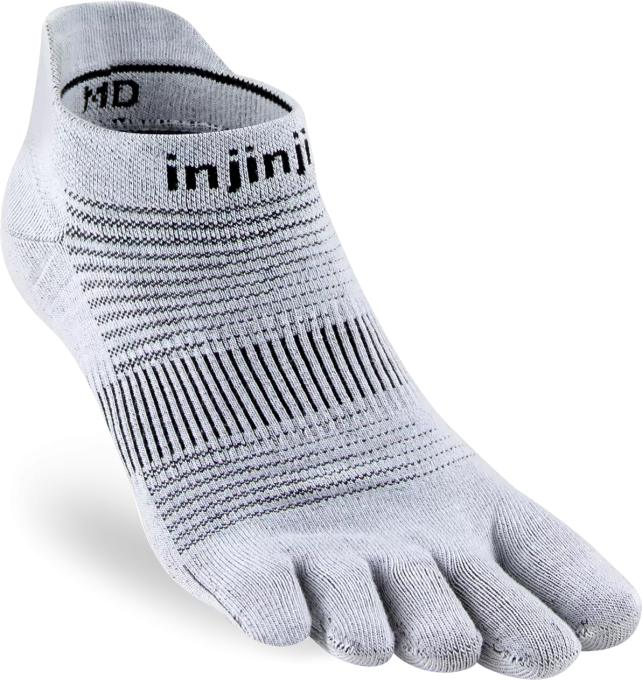 injinji Unisex Run Original Weight No-Show Zehensocken