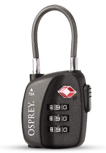 Osprey TSA 3 Dial Cable Lock