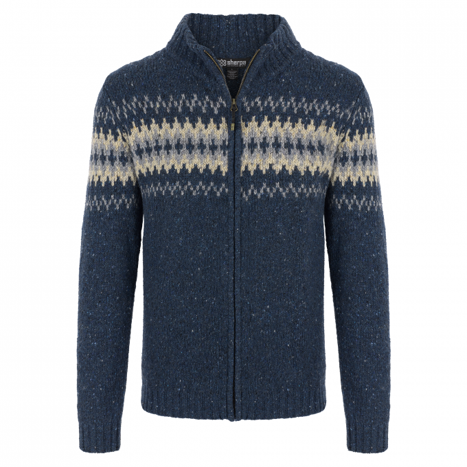 Sherpa Herren Dumji Full Zip Wolljacke