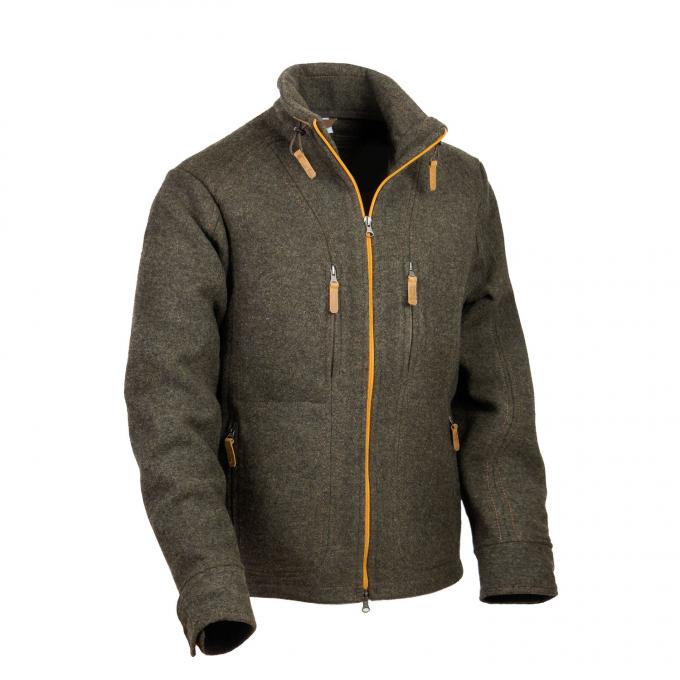 Steinkauz Herren Kragenhuber Lodenfleecejacke